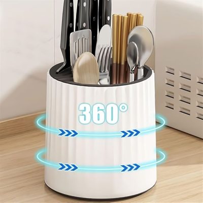 Suport rotativ pentru tacâmuri și ustensile de bucătărie | ORGTOPIA