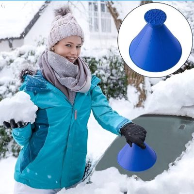 Răzuitor de gheață pentru mașină+ pâlnie | ICYWIZARD