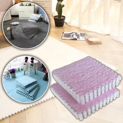 Dale de pardoseală din pluș tip puzzle - Pachet de 10, 30x30 cm, antiderapante | FLUFFTILE