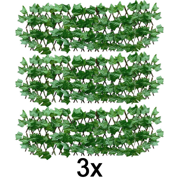 3x Gard decorativ și practic pentru terasă și grădină | GREENFENCE