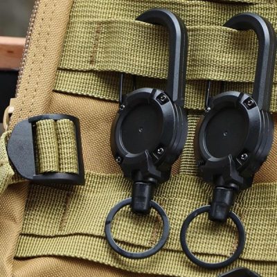 Breloc cu sfoară retractabilă (2 bucăți) | TACTKEY