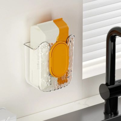 Dozator de șervețele umede care economisește spațiu - montare pe perete, fără găurire | WIPBOX