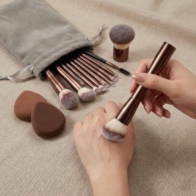 Pensule Mici și Fine pentru Ten Sensibil - Set 20 piese | MAKBRUSH