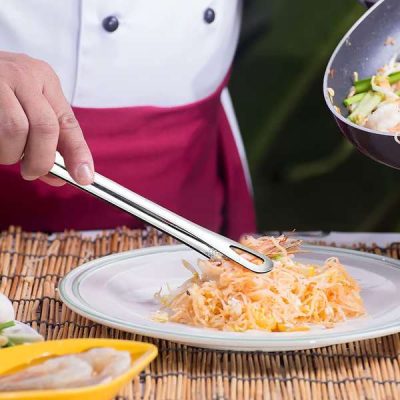 Clește pentru grătar - 28 cm, Oțel 304 alimentar, Fără sudură, Antialunecare | TONGPRO