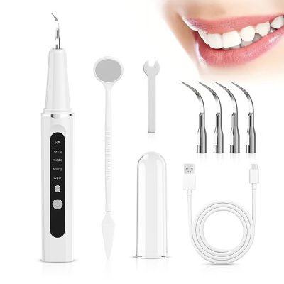 Aparat electric pentru lustruirea dinților - 5 moduri, lumină LED, USB-C | DENTELA
