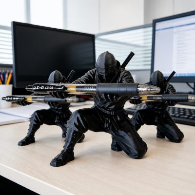 Suport de birou Ninja pentru pixuri (2 buc.) | SAMUHOLD
